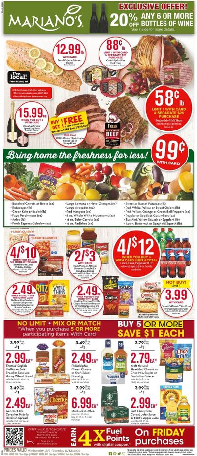 Mariano’s (IL) Weekly Ad Flyer Specials December 7 to December 13, 2022