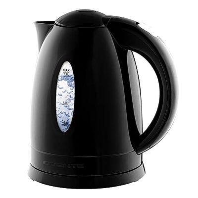 Ovente 1.7L BPA-Free Electric Kettle, Fast Heating Cordless Water Boiler with Auto Shut-Off and Boil-Dry Protection, LED Light Indicator, Black (KP72B) $16.42 (Reg $26.13)