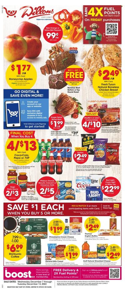 Dillons (KS) Weekly Ad Flyer Specials December 7 to December 13, 2022