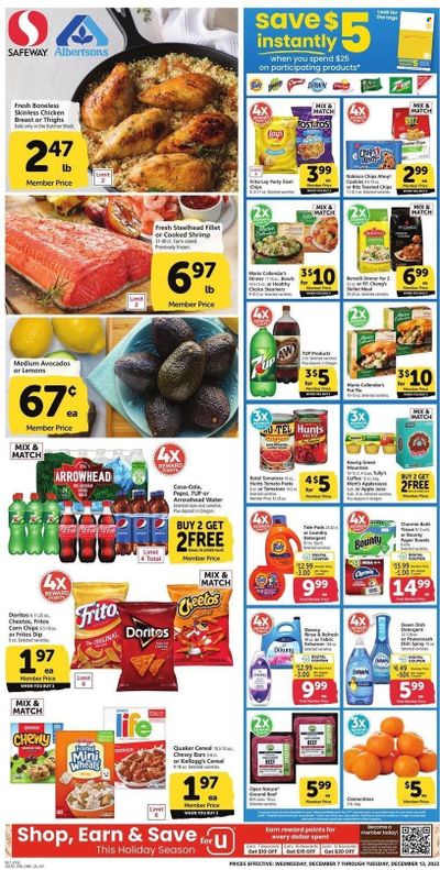 Safeway Weekly Ad Flyer Specials December 7 to December 13, 2022