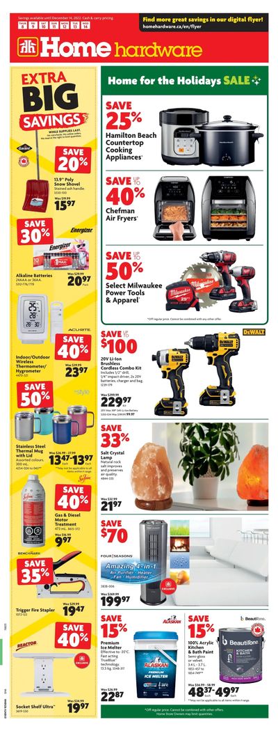 Home Hardware (ON) Flyer December 8 to 14