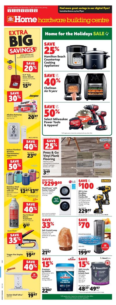 Home Hardware Building Centre (Atlantic) Flyer December 8 to 14