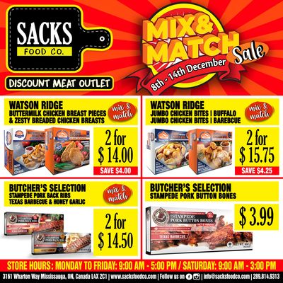 Sacks Food Co. Flyer December 8 to 14