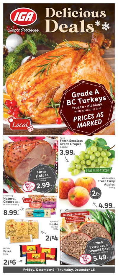IGA Stores of BC Flyer December 9 to 15