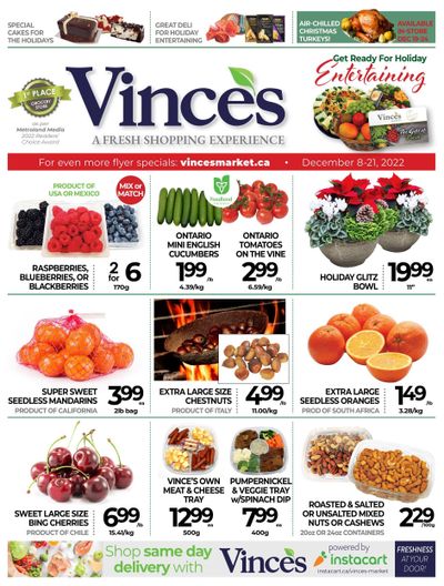 Vince's Market Flyer December 8 to 21