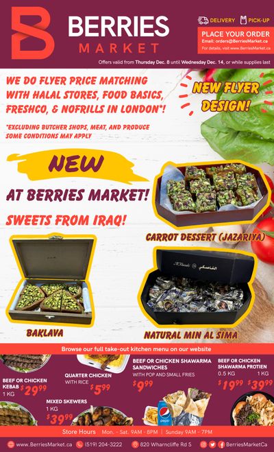 Berries Market Flyer December 8 to 14