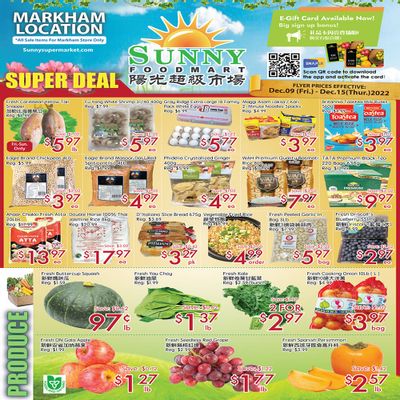 Sunny Foodmart (Markham) Flyer December 9 to 15