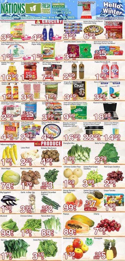 Nations Fresh Foods (Hamilton) Flyer December 9 to 15