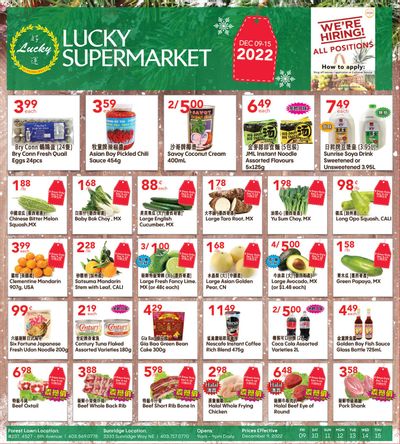 Lucky Supermarket (Calgary) Flyer December 9 to 15