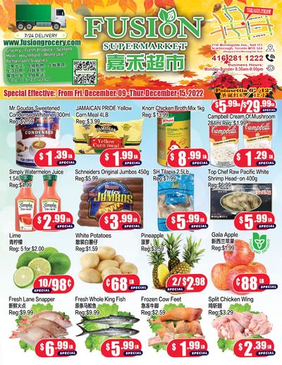 Fusion Supermarket Flyer December 9 to 15