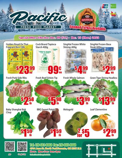 Pacific Fresh Food Market (North York) Flyer December 9 to 15