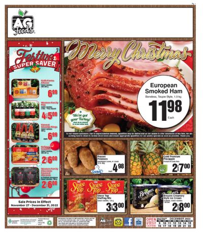 AG Foods Flyer December 9 to 22