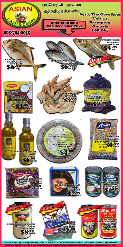 Asian Cash & Carry Flyer December 9 to 15
