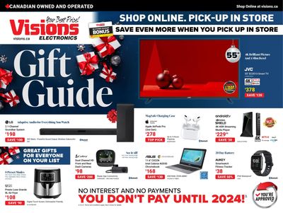 Visions Electronics Gift Guide Flyer December 9 to 15