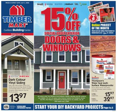 Timber Mart Flyer April 22 to May 3
