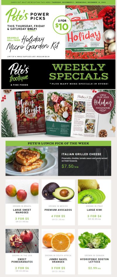 Pete's Fine Foods Flyer December 8 to 14