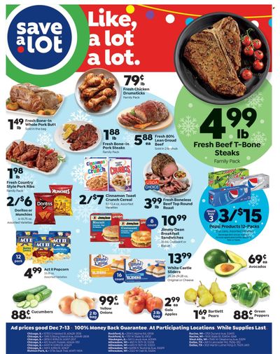 Save a Lot Weekly Ad Flyer Specials December 7 to December 13, 2022