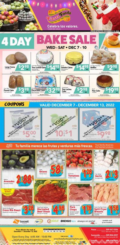 Fiesta Foods SuperMarkets (WA) Weekly Ad Flyer Specials December 7 to December 13, 2022