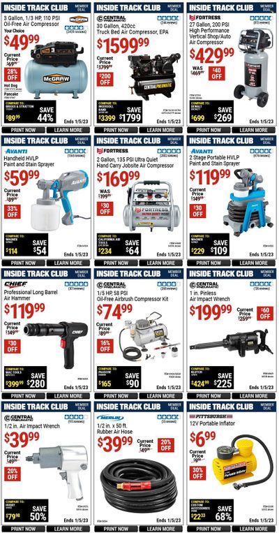 Harbor Freight Weekly Ad Flyer Specials December 9 to January 5, 2023
