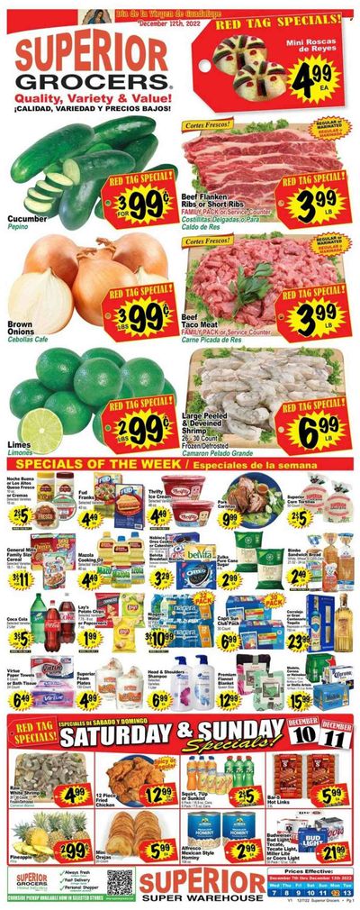 Superior Grocers (CA) Weekly Ad Flyer Specials December 7 to December 13, 2022