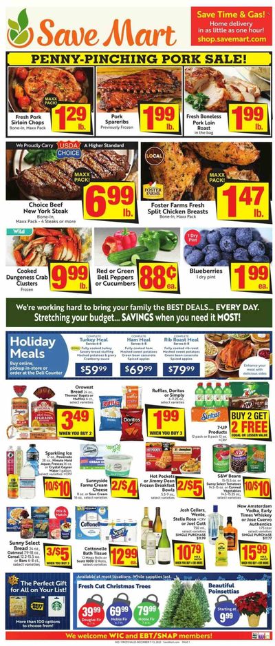 Save Mart (CA, NV) Weekly Ad Flyer Specials December 7 to December 13, 2022