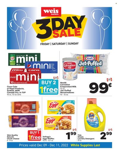 Weis (MD, NY, PA) Weekly Ad Flyer Specials December 9 to December 11, 2022