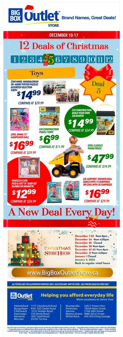 Big Box Outlet Store Daily Deal Flyer December 10
