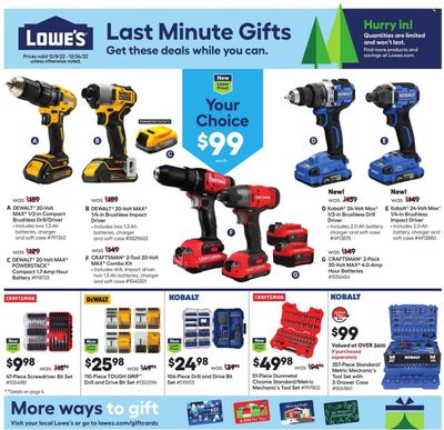 Lowe's Weekly Ad Flyer Specials December 8 to December 24, 2022
