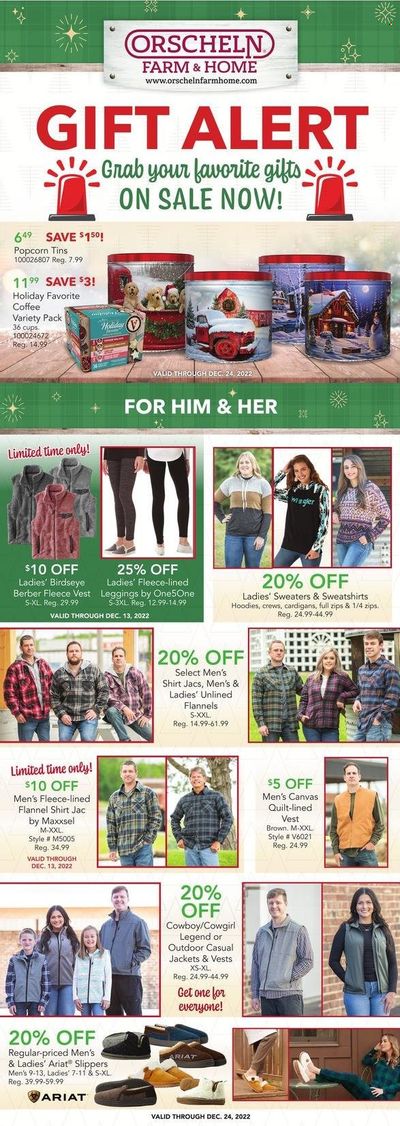 Orscheln Farm and Home (IA, IN, KS, MO, NE, OK) Weekly Ad Flyer Specials December 8 to December 26, 2022