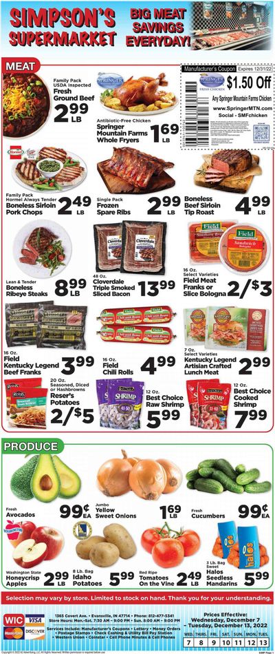 IGA (IN) Weekly Ad Flyer Specials December 7 to December 13, 2022