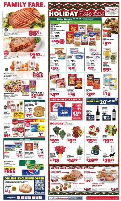 Family Fare (MI) Weekly Ad Flyer Specials December 11 to December 17, 2022