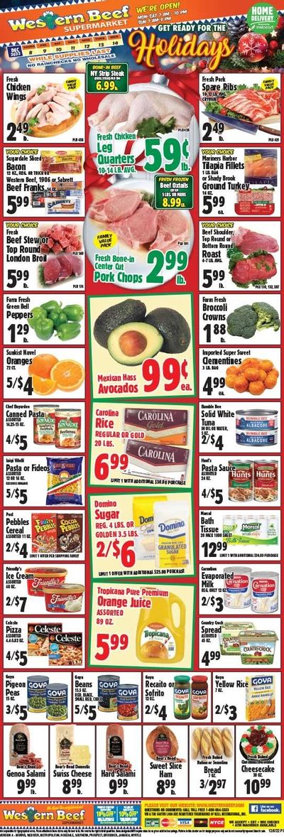 Western Beef (FL, NY) Weekly Ad Flyer Specials December 8 to December 14, 2022
