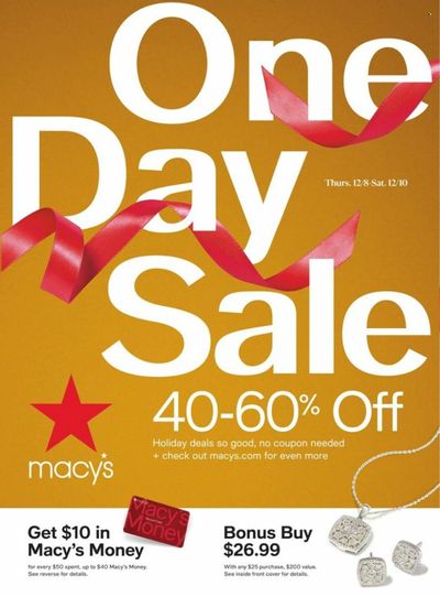 Macy's Weekly Ad Flyer Specials December 8 to December 10, 2022