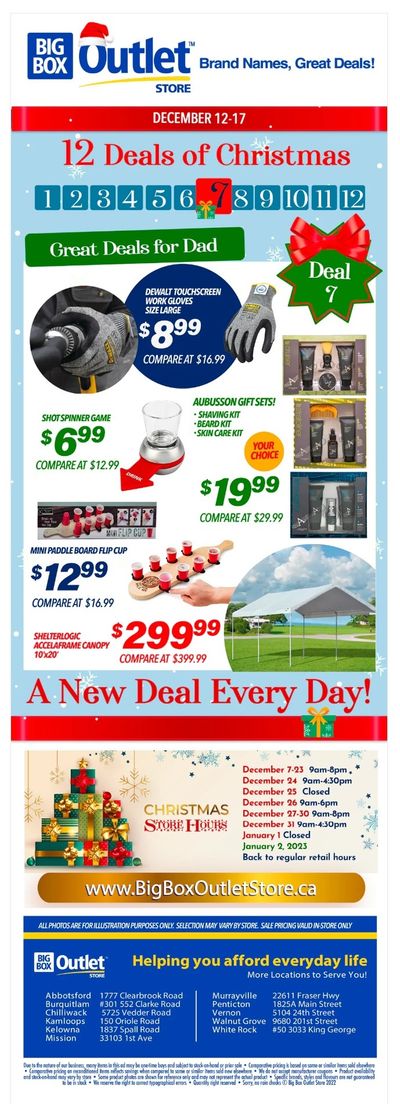 Big Box Outlet Store Daily Deal Flyer December 12