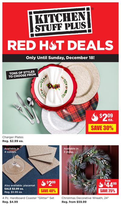 Kitchen Stuff Plus Red Hot Deals Flyer December 12 to 18