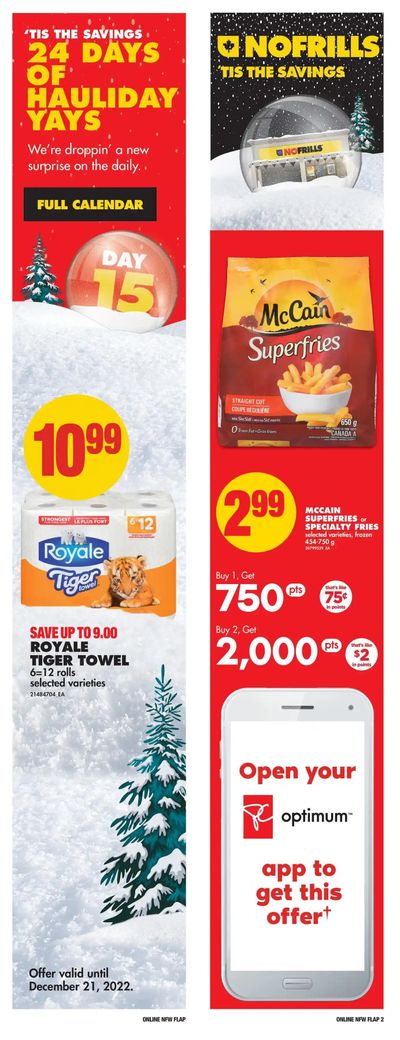 No Frills (West) Flyer December 15 to 21