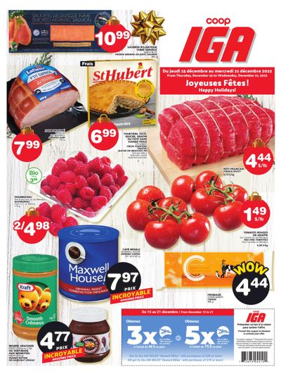 Coop IGA Flyer December 15 to 21