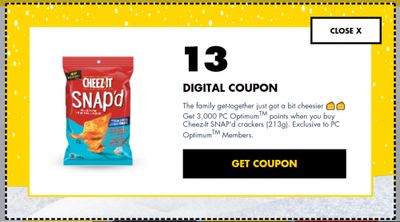 No Frills Canada 24 Days of Hauliday Yays Day 13: Get 3,000 PC Optimum Points When You Purchase Cheez-It Snap’d Crackers