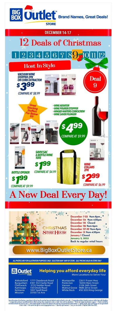 Big Box Outlet Store Daily Deal Flyer December 14