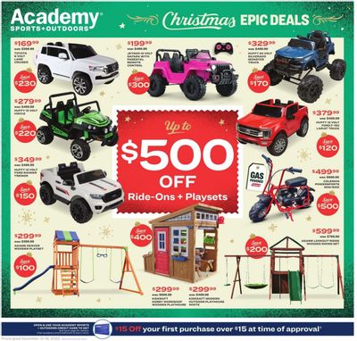 Academy Sports + Outdoors Weekly Ad Flyer Specials December 12 to December 18, 2022