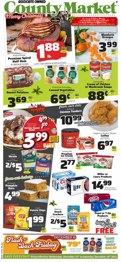 County Market (IL, IN, MO) Weekly Ad Flyer Specials December 14 to December 24, 2022