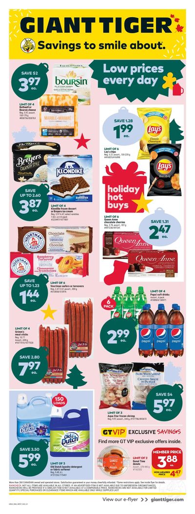 Giant Tiger (West) Flyer December 14 to 20
