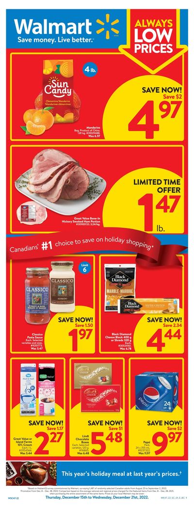 Walmart (West) Flyer December 15 to 21