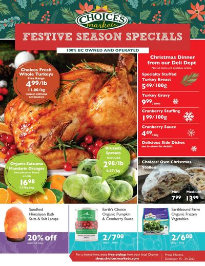 Choices Market Flyer December 15 to 24