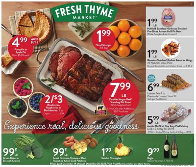 Fresh Thyme Weekly Ad Flyer Specials December 14 to December 25, 2022