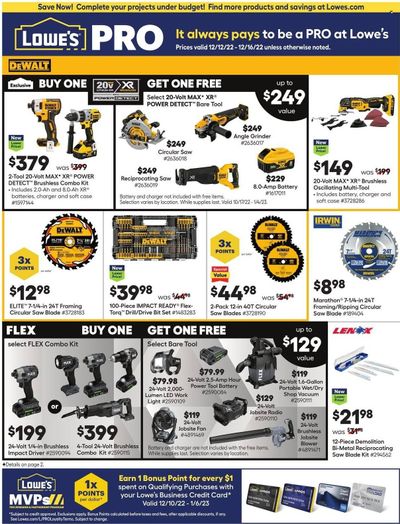 Lowe's Weekly Ad Flyer Specials December 12 to December 16, 2022