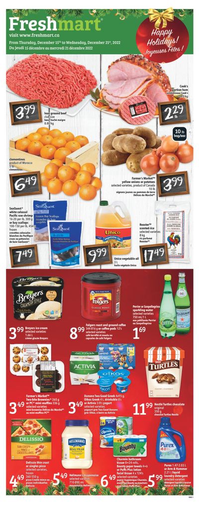 Freshmart (ON) Flyer December 15 to 21