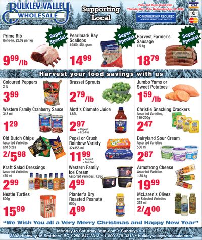 Bulkley Valley Wholesale Flyer December 15 to 31