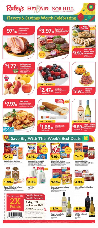 Raley's (CA, NV) Weekly Ad Flyer Specials December 7 to December 13, 2022