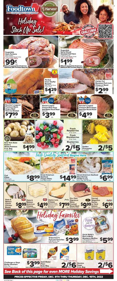 Foodtown (NJ, NY, PA) Weekly Ad Flyer Specials December 9 to December 15, 2022